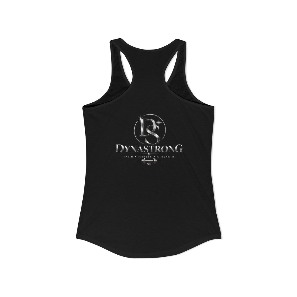 Women's Black  Racerback Raccecar Tank