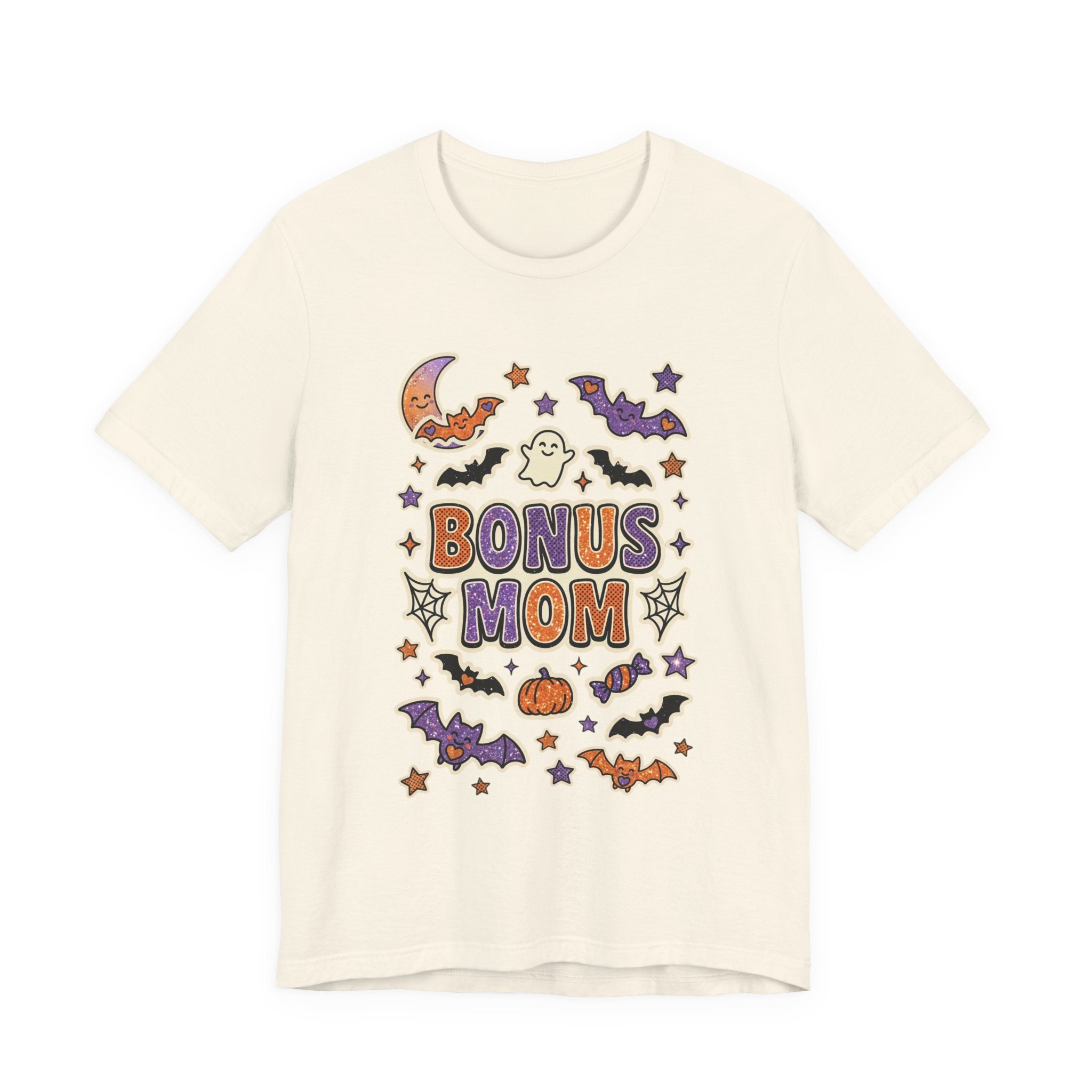 Bonus Mom Halloween Tee | Matching Family Shirts, Ghosts Bats Pumpkins