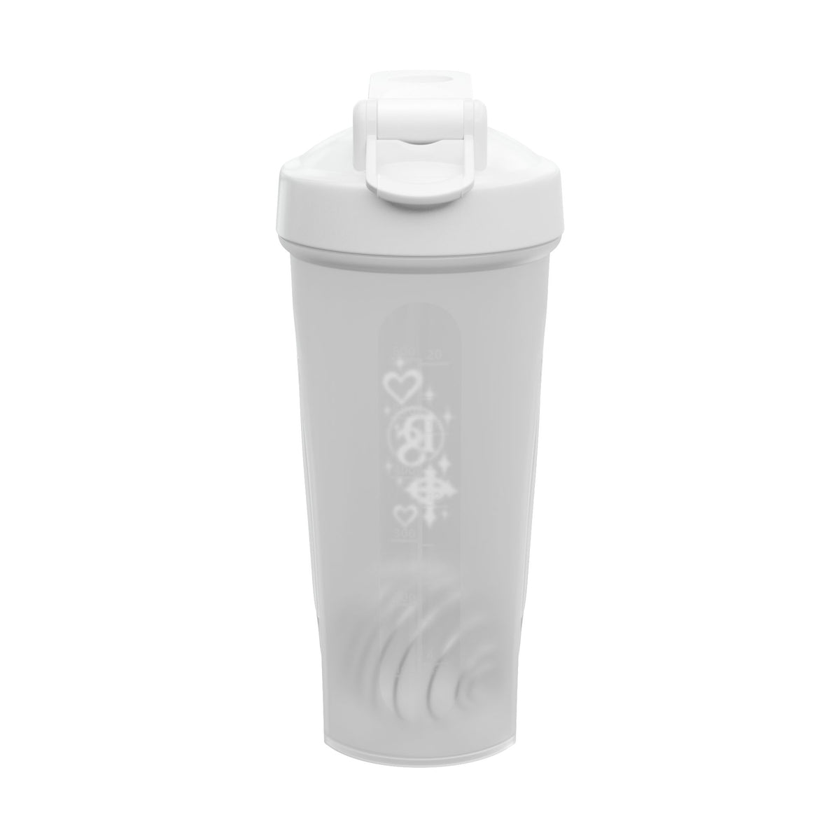 Protein Shaker Bottle — Floral Skull Design Fitness Shaker
