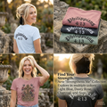 Women's Black Women’s Softstyle "Strengthens Me" Philippians 4:13 Inspirational T-Shirt Cotton