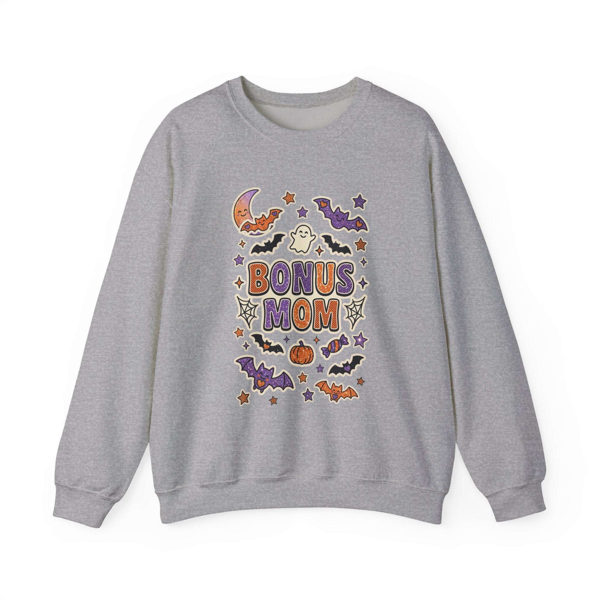 Bonus Mom Crewneck Sweatshirt | Halloween Family Shirts, Matching Spooky Name Design