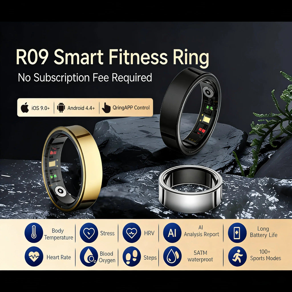 Smart Ring Premium Temperature Remote Control Sports Sleep Health Fitness Fasion Ring for Samsung Ios Phone for Woman Man