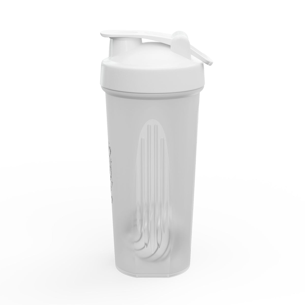 Protein Shaker Bottle — Floral Skull Design Fitness Shaker