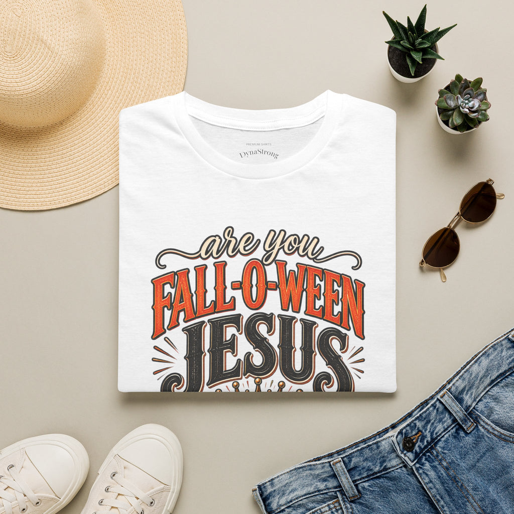 Fall-O-Ween Jesus T-Shirt — Funny Christian Pumpkin Fall Tee