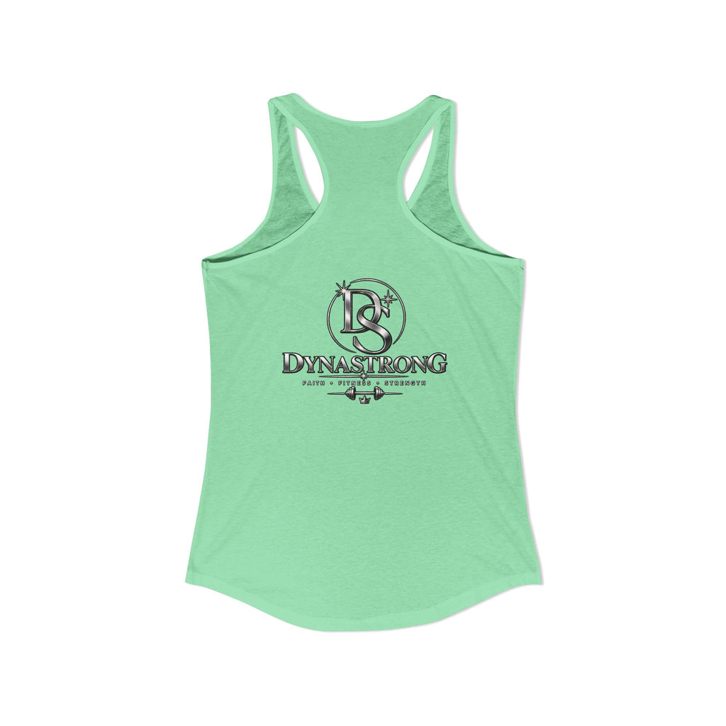 Women's Black  Racerback Raccecar Tank