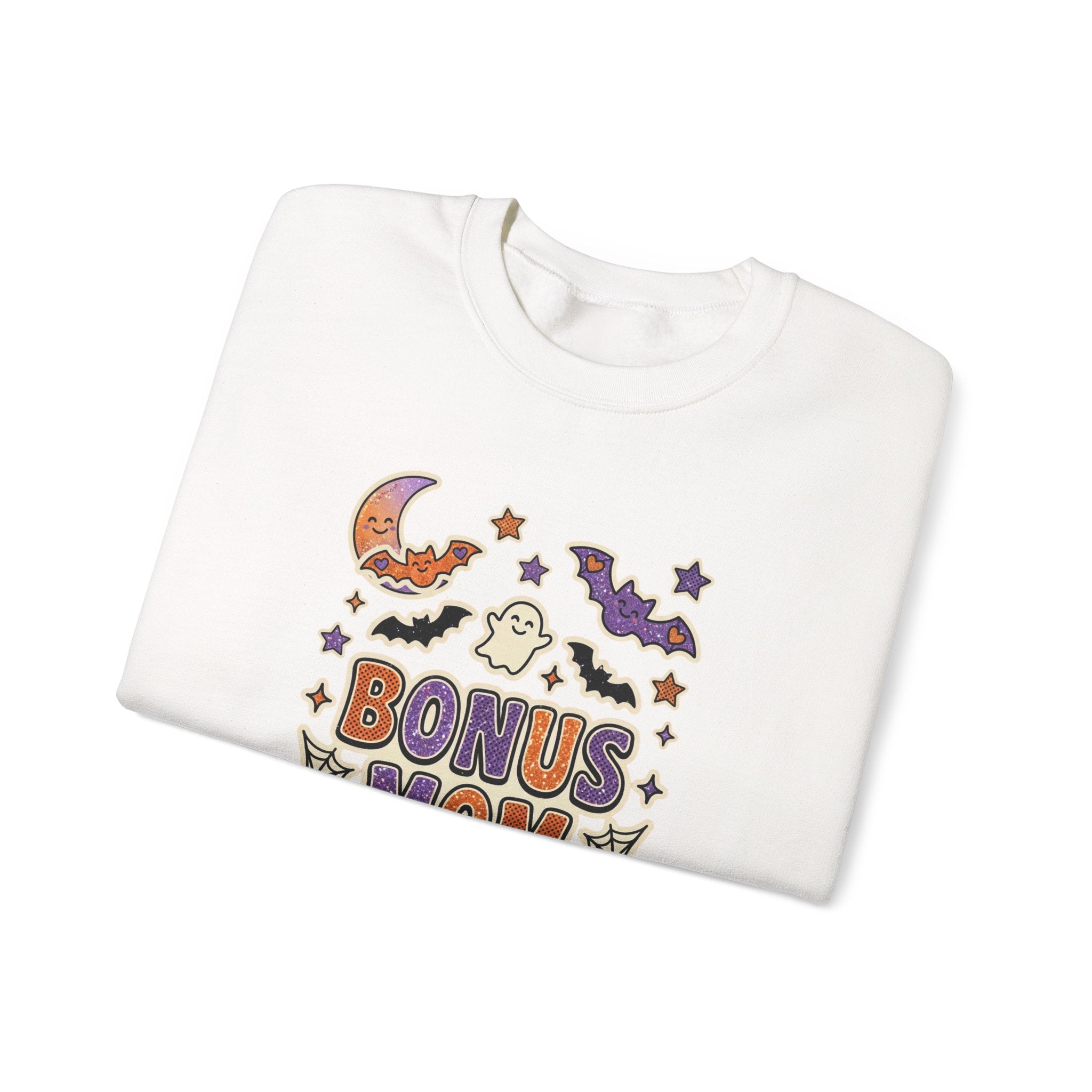 Bonus Mom Crewneck Sweatshirt | Halloween Family Shirts, Matching Spooky Name Design