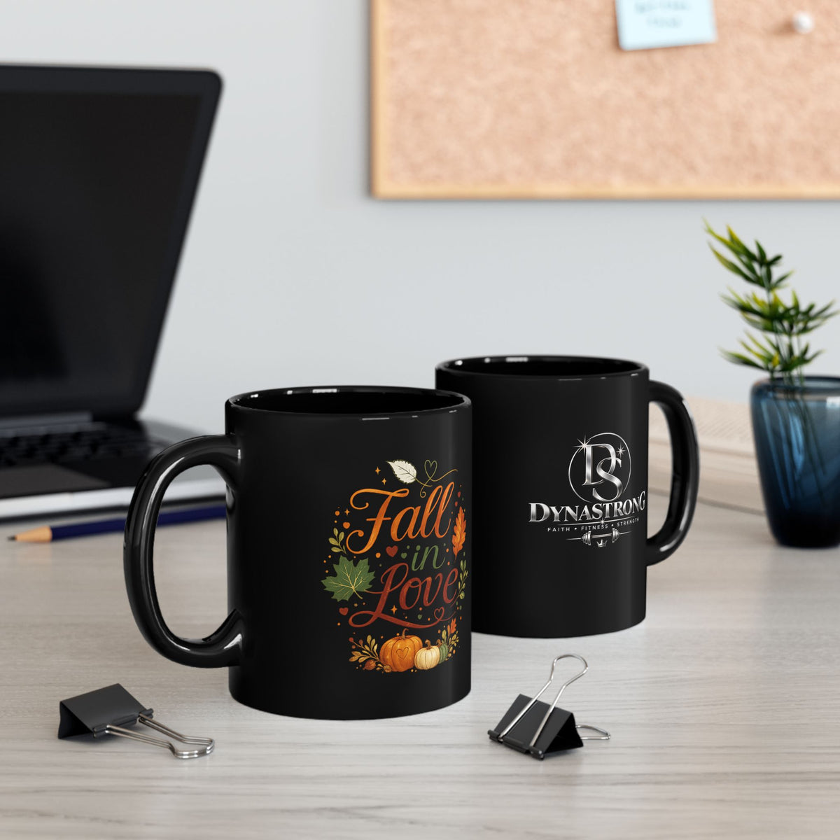 Fall in Love Mug Black