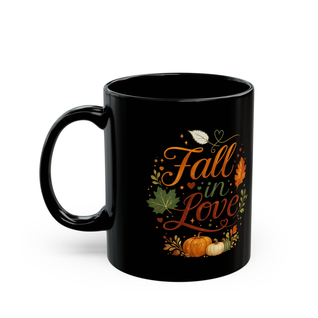 Fall in Love Mug Black