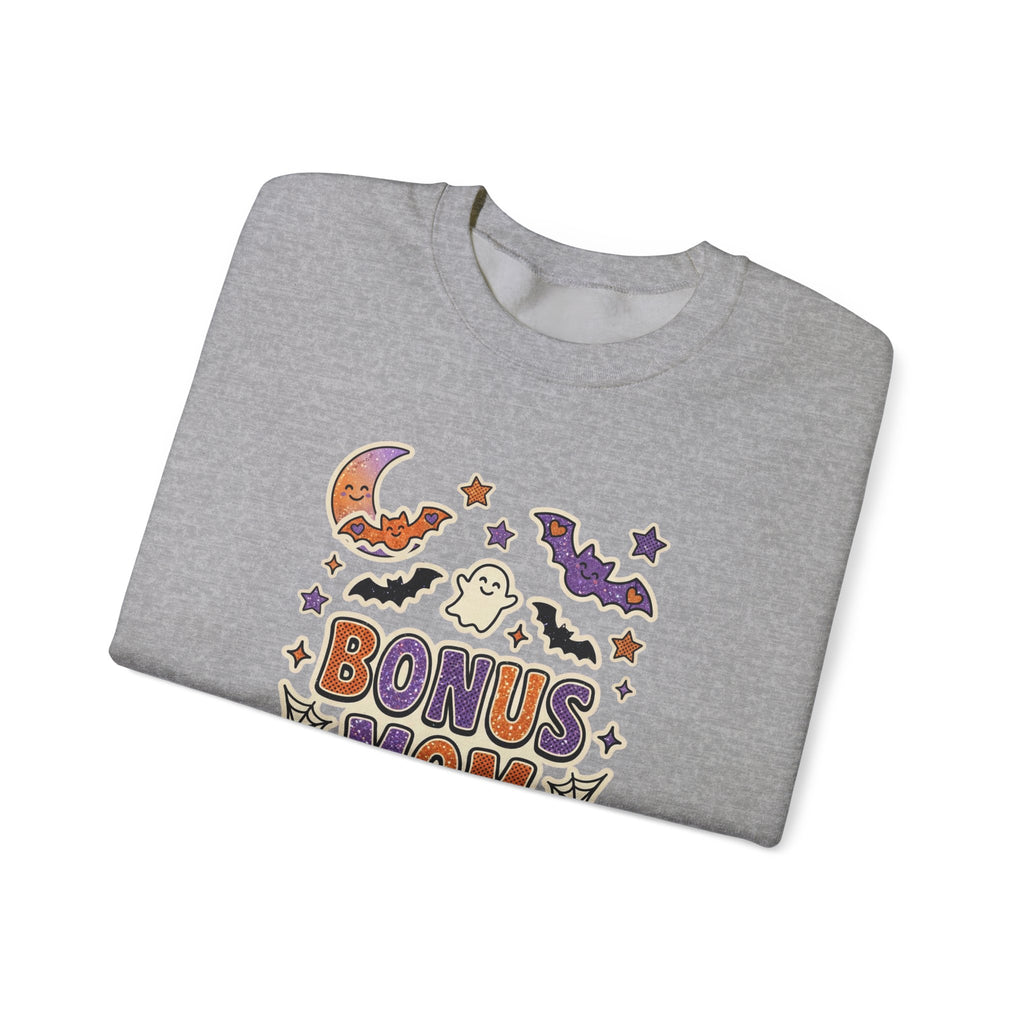 Bonus Mom Crewneck Sweatshirt | Halloween Family Shirts, Matching Spooky Name Design